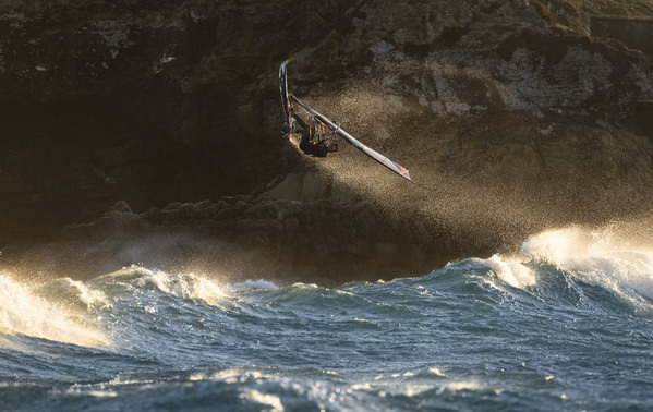 Photograph Ben Welsh Airborne on One Eyeland