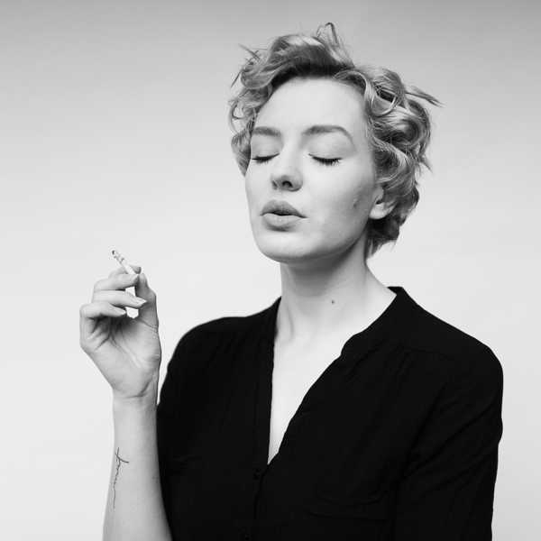 Photograph Juri Bogenheimer Cigarette With Mm on One Eyeland