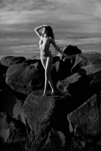 Photograph Roberto Manetta Black Rocks on One Eyeland