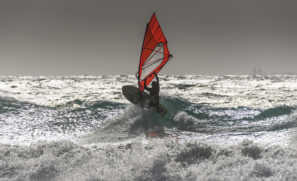 Photograph Ben Welsh Red Sail on One Eyeland