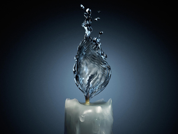 Photograph Platinum Fmd Water Flame on One Eyeland