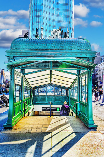 Photograph Mitchell Funk Astor Place Subway Station on One Eyeland