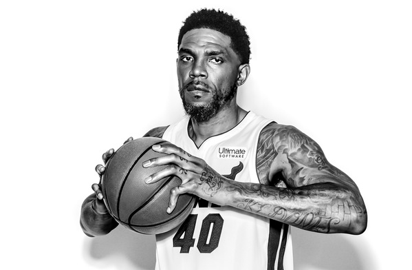 Photograph George Kamper Miami Heat Player Udonis Haslem on One Eyeland