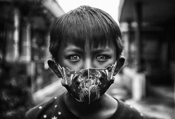 Photograph Fadhel Muhamad Fajeri Kid With His Masker on One Eyeland