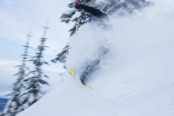 Photograph Woods Wheatcroft Skier In Motion on One Eyeland