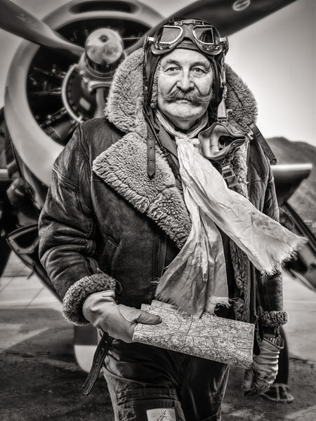 Photograph Claude Bossel Corsair Pilot Bruno on One Eyeland