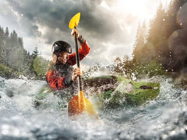 Photograph Lustre Photoproduction Kayak on One Eyeland