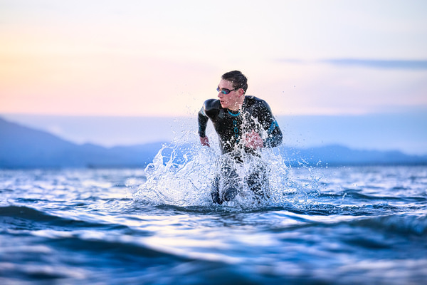 Photograph Robert Houser Sunrise Swim on One Eyeland