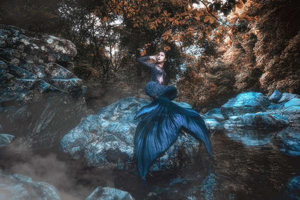 Photograph Hiroky Ash Mermaid In The Morning Mist on One Eyeland