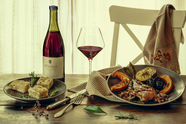 Photograph Christian Marcel Still Life With Food And Red Wine on One Eyeland