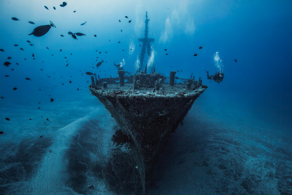 Photograph Barathieu Gabriel Wreck Of Hai Siang on One Eyeland