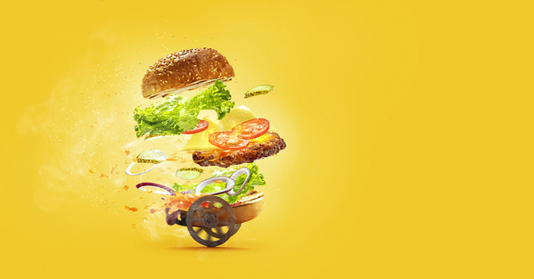 Photograph Lustre Photoproduction Burger on One Eyeland