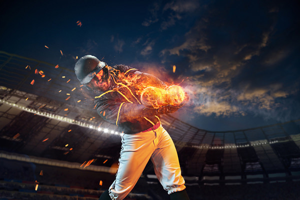 Photograph Lustre Photoproduction Baseball on One Eyeland