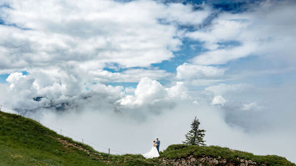 Photograph Mischa Baettig Bride And Groom on One Eyeland