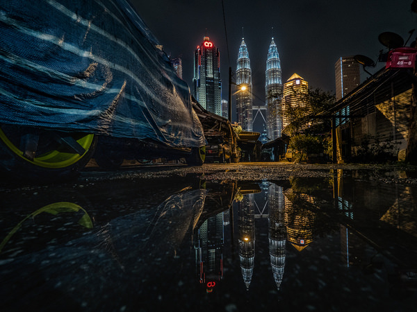 Photograph Kok Tien Sang Twin Towers on One Eyeland