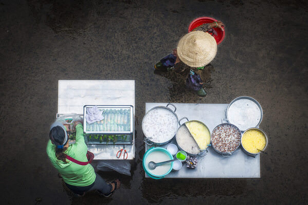 Photograph Do Trong Danh Foods Street on One Eyeland