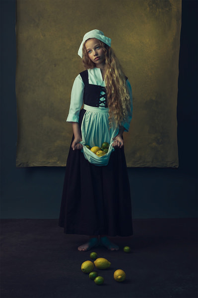 Photograph Pia Maria Rautio Girl With Fruits on One Eyeland