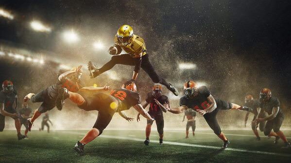 Photograph Lustre Photoproduction American Football on One Eyeland