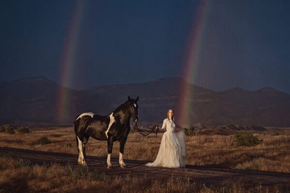 Photograph Gary Evans Double Rainbow on One Eyeland
