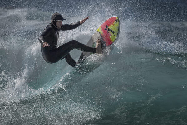 Photograph Steve Turner Howie Carving on One Eyeland