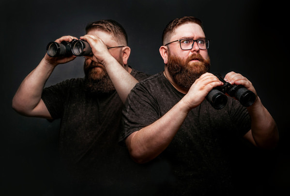 Photograph Ian Ross Pettigrew Binoculars on One Eyeland