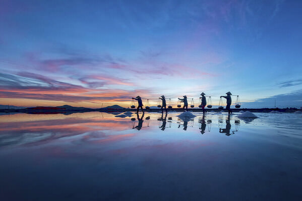 Photograph Do Trong Danh Sunrise Salt Marsh on One Eyeland