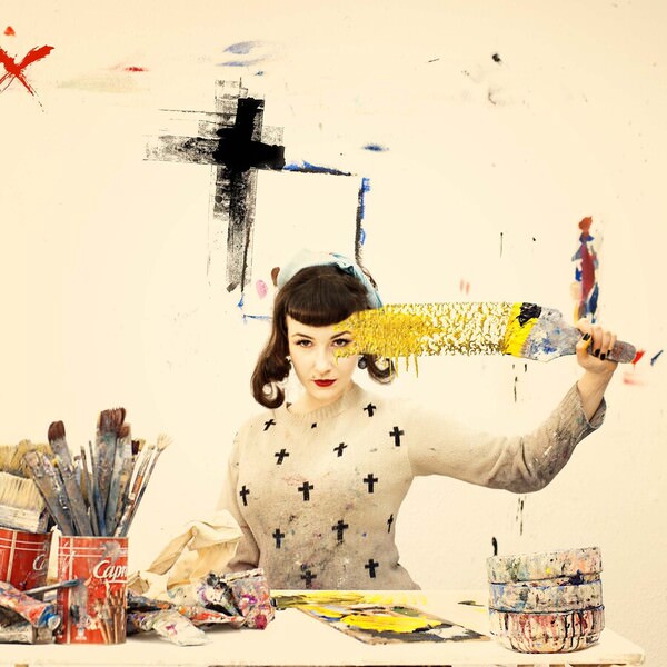 Photograph Mandy Hady Schulte Brushes And Paint And An Artist on One Eyeland