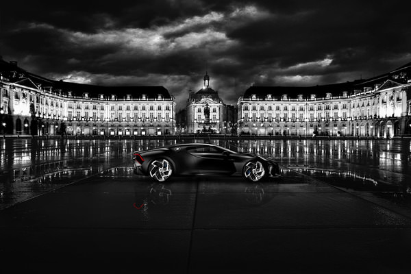 Photograph Luzzitelli Danieli Productions Bugatti La Voiture Noire on One Eyeland
