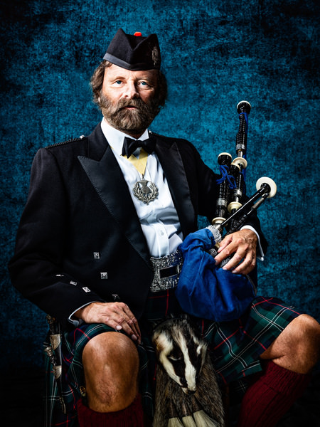 Photograph Claude Bossel The Bagpipes Player on One Eyeland