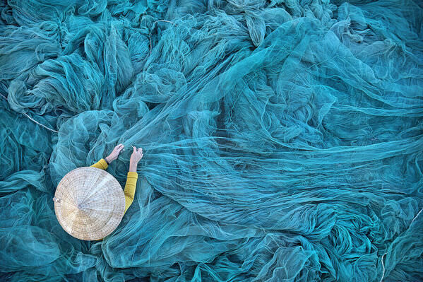 Photograph Luis Maria Barrio Fishing Nets 02 on One Eyeland