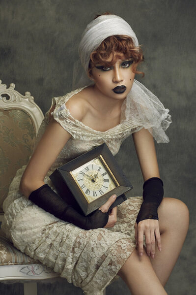 Photograph Berry Holly Bride With Watch on One Eyeland
