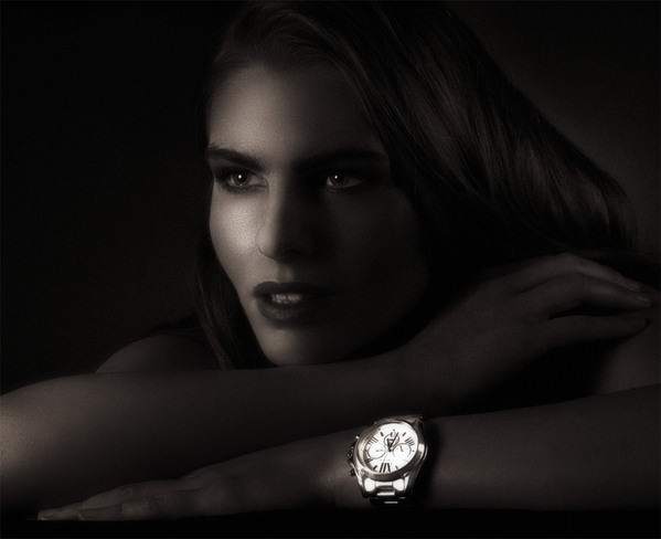 Photograph Mark Gilchrist Model With Fashion Accessory on One Eyeland