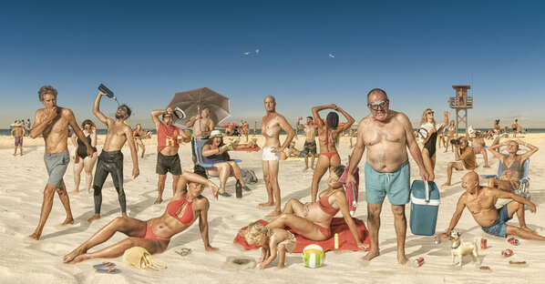 Photograph Ben Welsh Beach People Crowd on One Eyeland