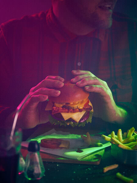 Photograph Ryan Ball Night Life Burger on One Eyeland
