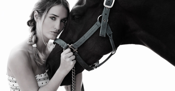 Photograph Bend Duarte Horse And The Girl on One Eyeland