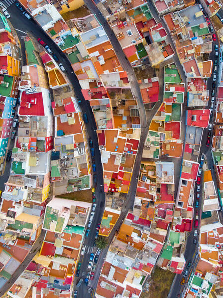 Photograph Fabian Ortiz Colored Rooftops In Orderly Chaos on One Eyeland
