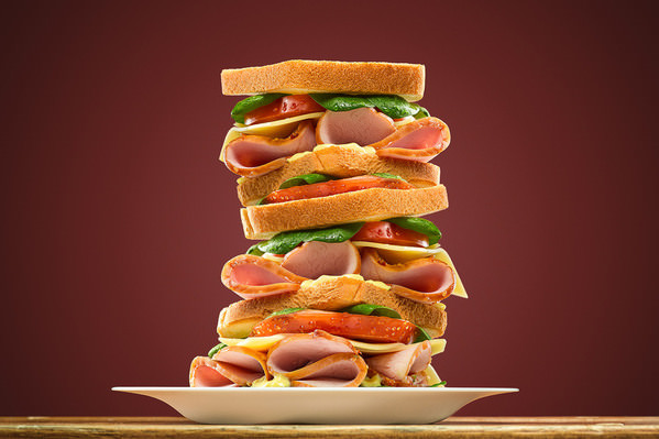 Photograph Lustre Photoproduction Mega Sandwich on One Eyeland