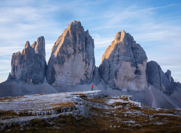 Photograph Matteo Rolfi In Front Of The Giants on One Eyeland