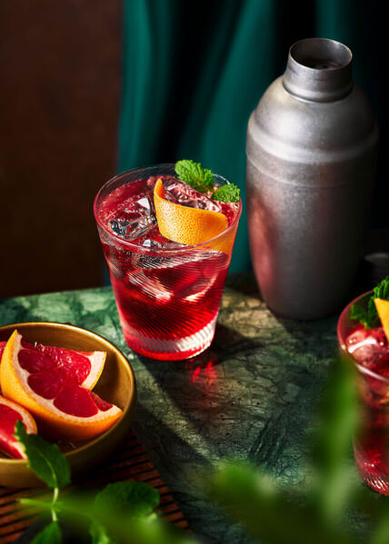 Photograph Ryan Ball Negroni Cocktail on One Eyeland