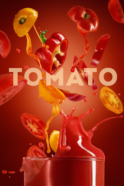 Photograph Lustre Photoproduction Tomato on One Eyeland