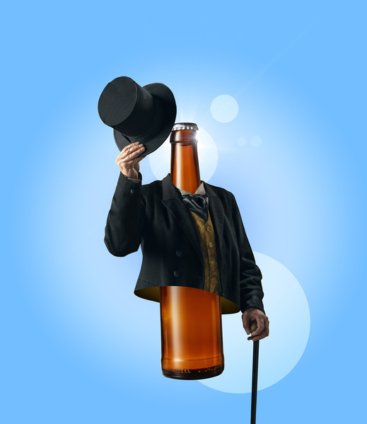 Photograph Lustre Photoproduction Beer Gentleman on One Eyeland
