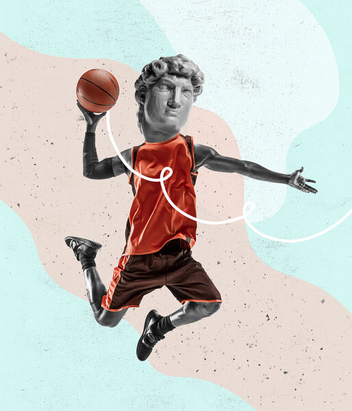 Photograph Lustre Photoproduction Basketball Player on One Eyeland