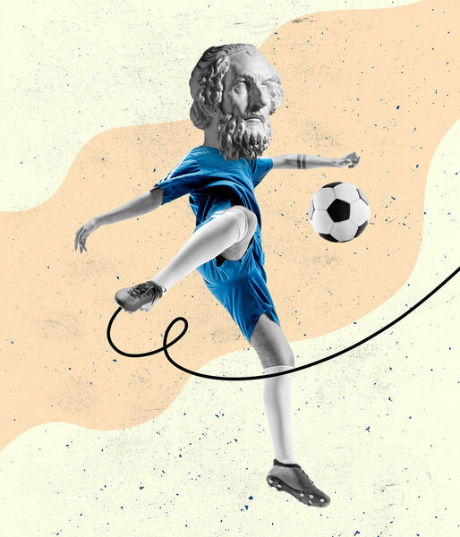 Photograph Lustre Photoproduction Football Player on One Eyeland