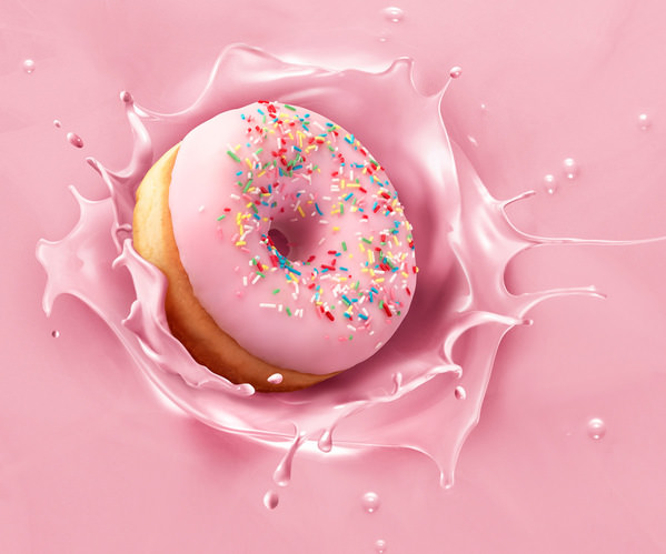 Photograph Luzzitelli Danieli Pink Donut on One Eyeland
