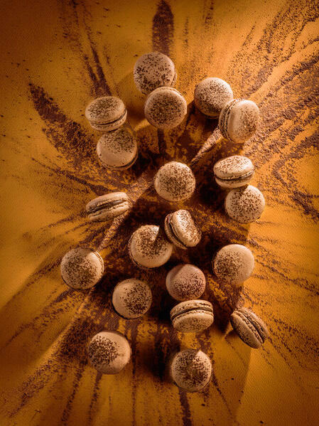 Photograph Juan Gabriel Ortiz Macarons Chocolate on One Eyeland