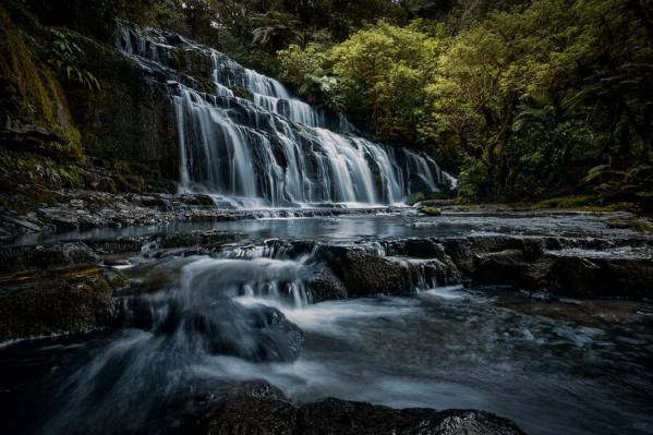 Photograph Stephan Romer Purakanui Falls on One Eyeland