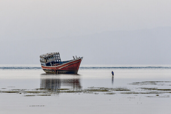 Photograph Zahra Nouri Alone Man on One Eyeland