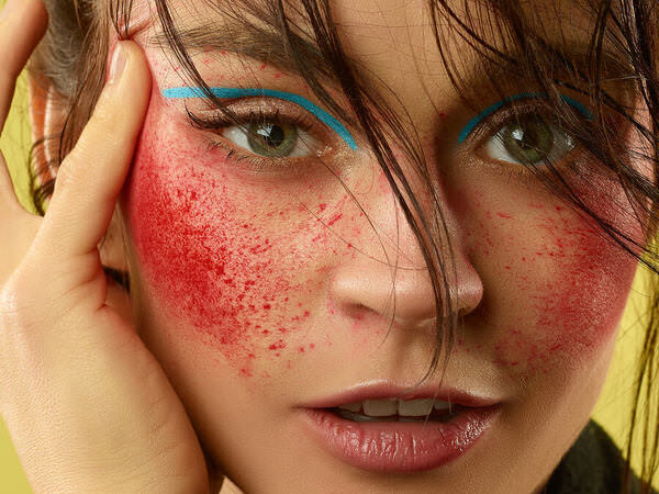 Photograph Lustre Photoproduction Portrait on One Eyeland