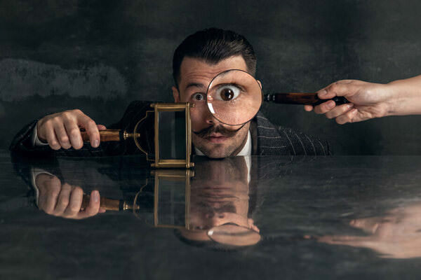 Photograph Lustre Photoproduction Salvador Dali on One Eyeland