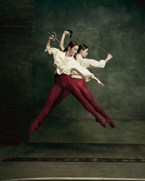 Photograph Lustre Photoproduction Ballet on One Eyeland